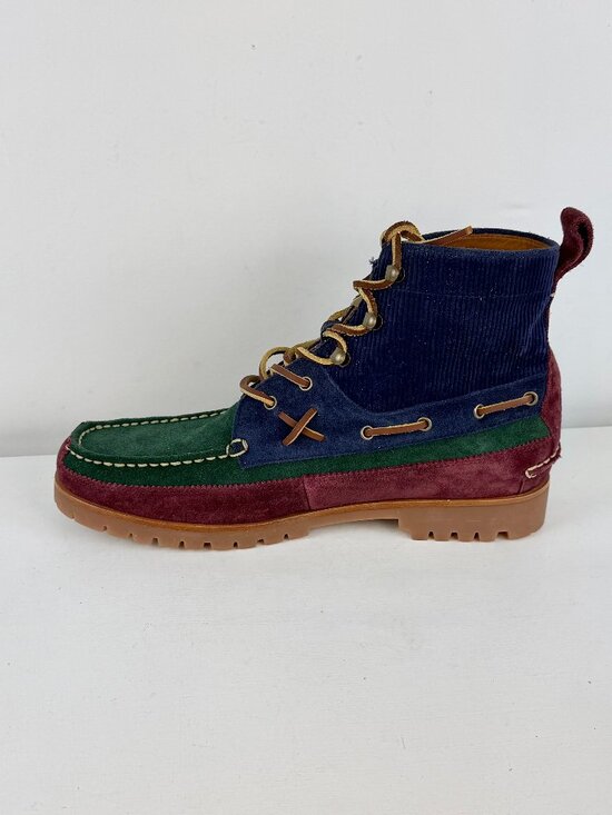 Men\'s 9 -Polo Ralph Lauren Country Ranger Mid Colorblock Suede Corduroy Boots main image 4
